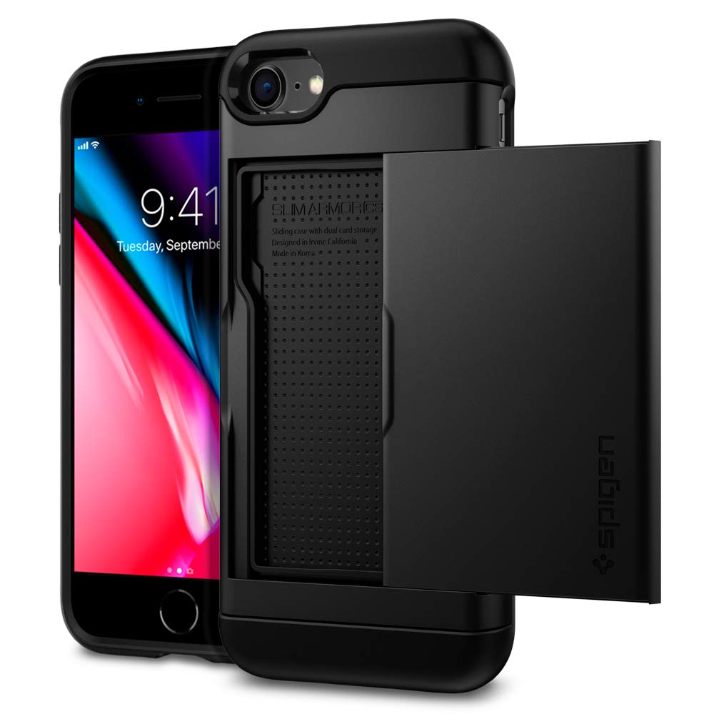 Capa De Telefone Spigen Slim Armor Cs Para Iphone Se 2022 Preta