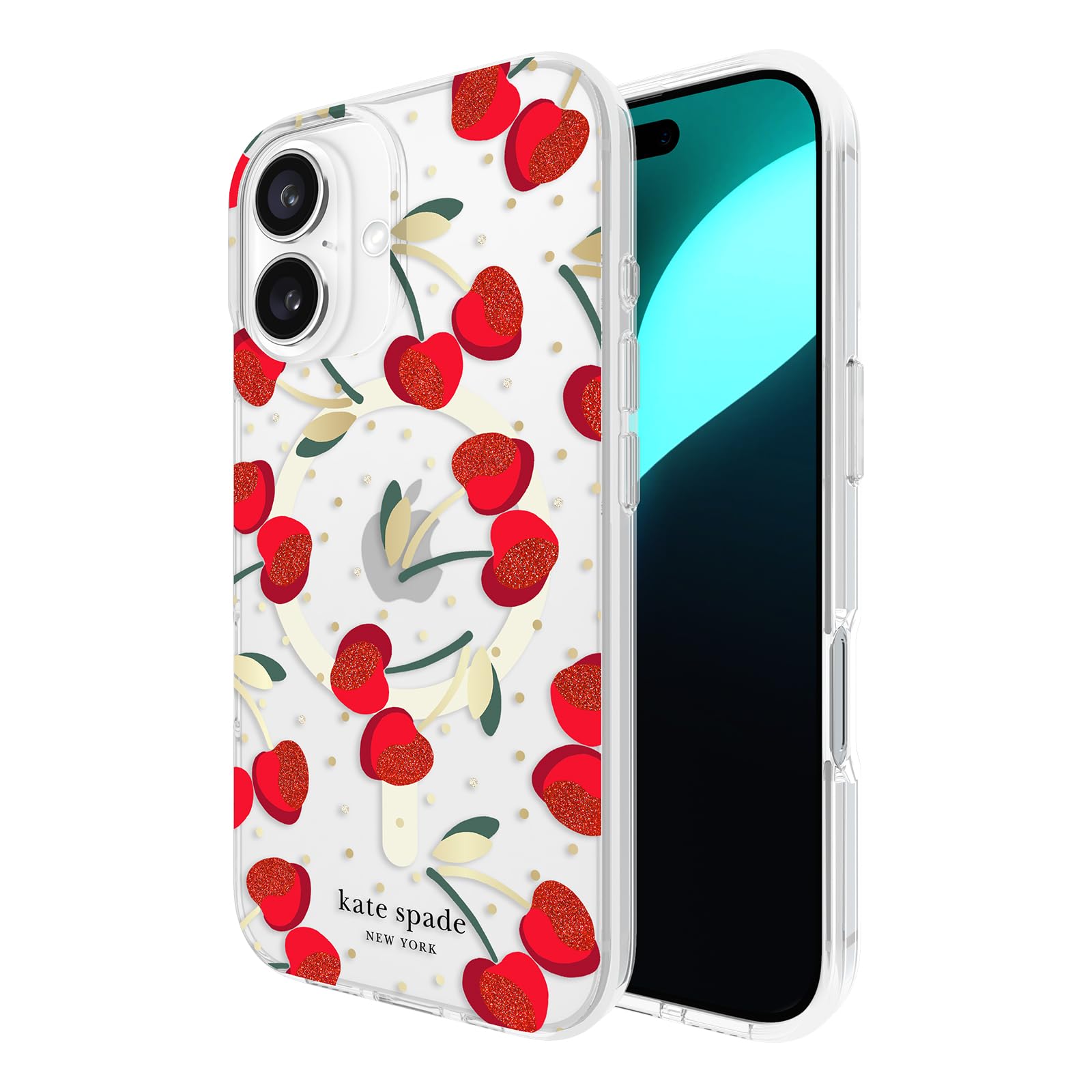 Capa Para Celular Kate Spade New York Iphone 16 Cherry Dot Gems