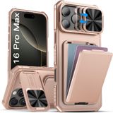 Capa De Telefone Sslotscase Para Iphone 16 Pro Max Com Carteira E Suporte