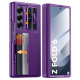 Capa De Telefone Vizvera Rfid Wallet Com Suporte De Cartão Para Samsung Z Fold 6
