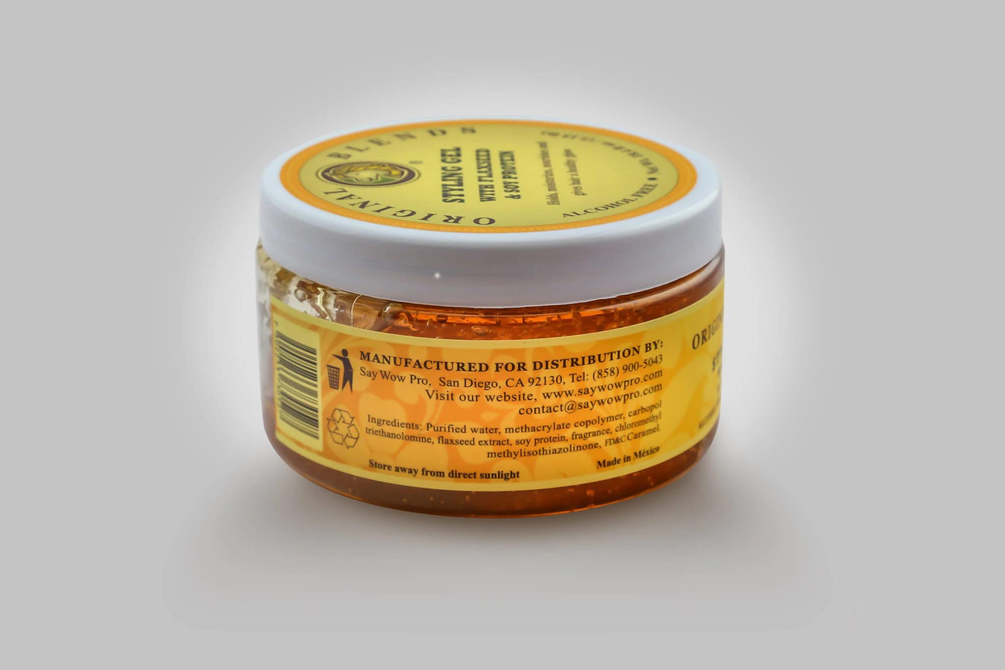 Styling Gel Original Combina Cabelos Naturais Com Linhaça E Soja