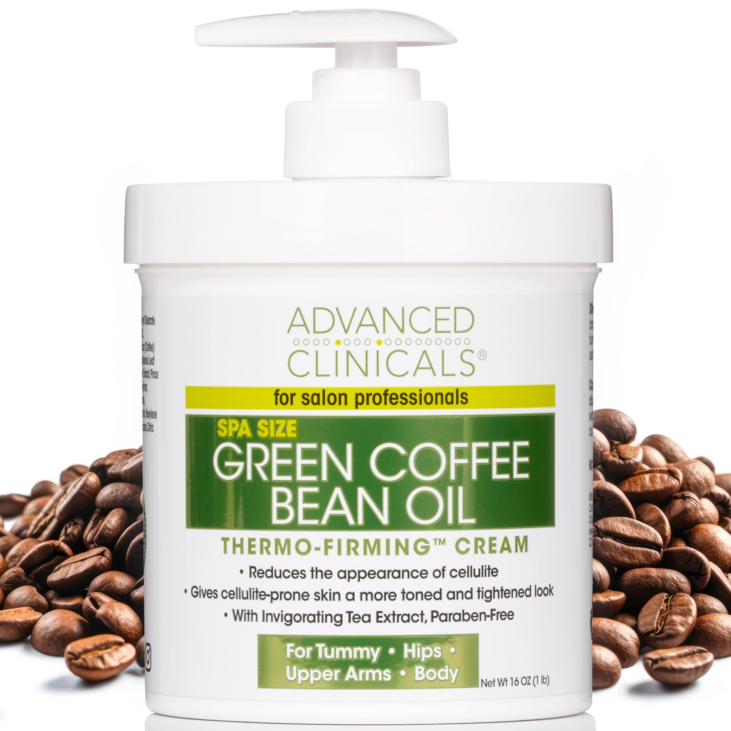 Creme Corporal Advanced Clinicals Green Coffee Bean 480ml