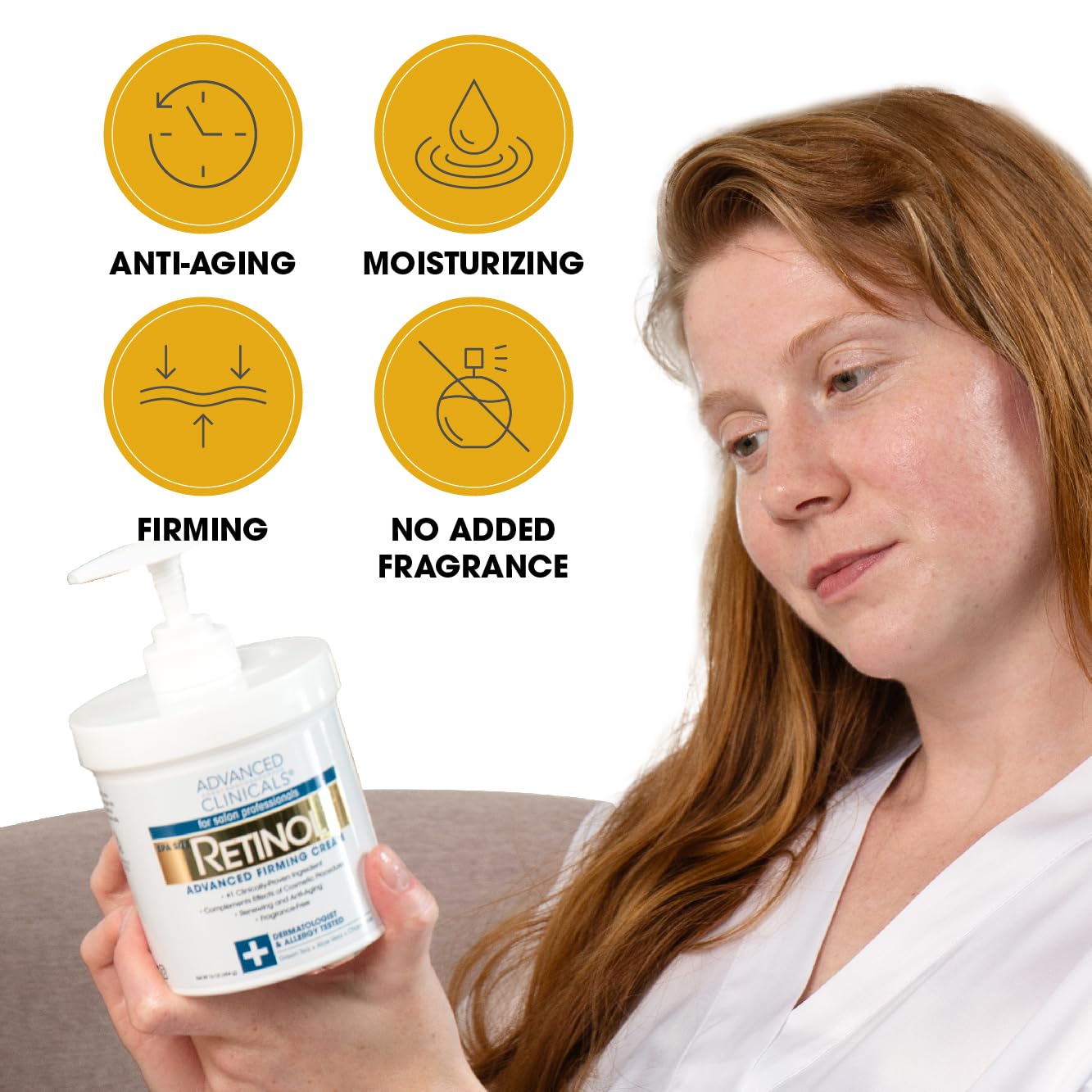 Creme De Retinol Para Cuidados Com A Pele Advanced Clinicals +