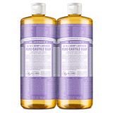 Pacote Com 2 Sabonetes Líquidos Dr. Bronner&#39;s Pure-castile Lavender 946 Ml