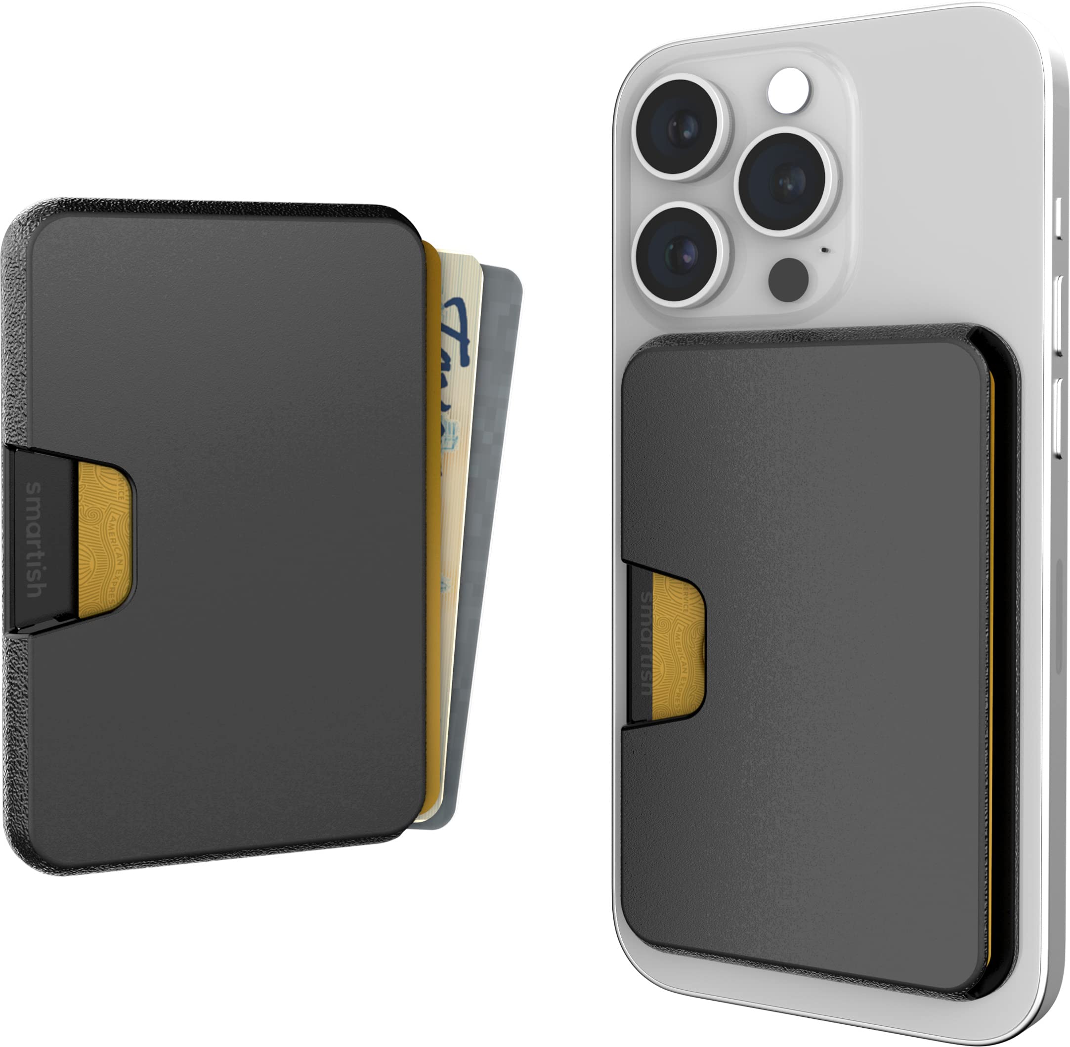 Carteira Smartish Side Hustle Para Iphones Magsafe Preta