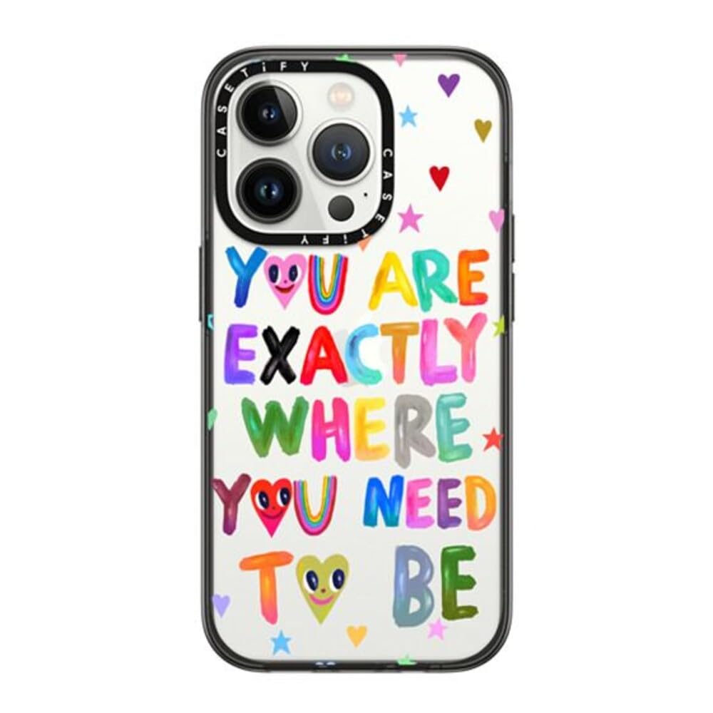 Capa Para Celular Casetify Compact Iphone 14 Pro Transparente Preta