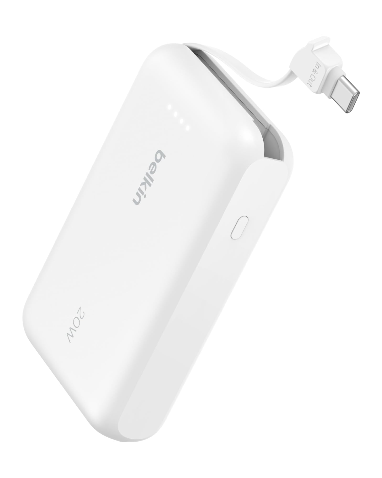 Banco De Potência Belkin 10k Pd 20w Com Cabo Integrado Para Iphone