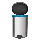 Lixeira com Pedal Tramontina New em Aço Inox com Acabamento Polido 5L