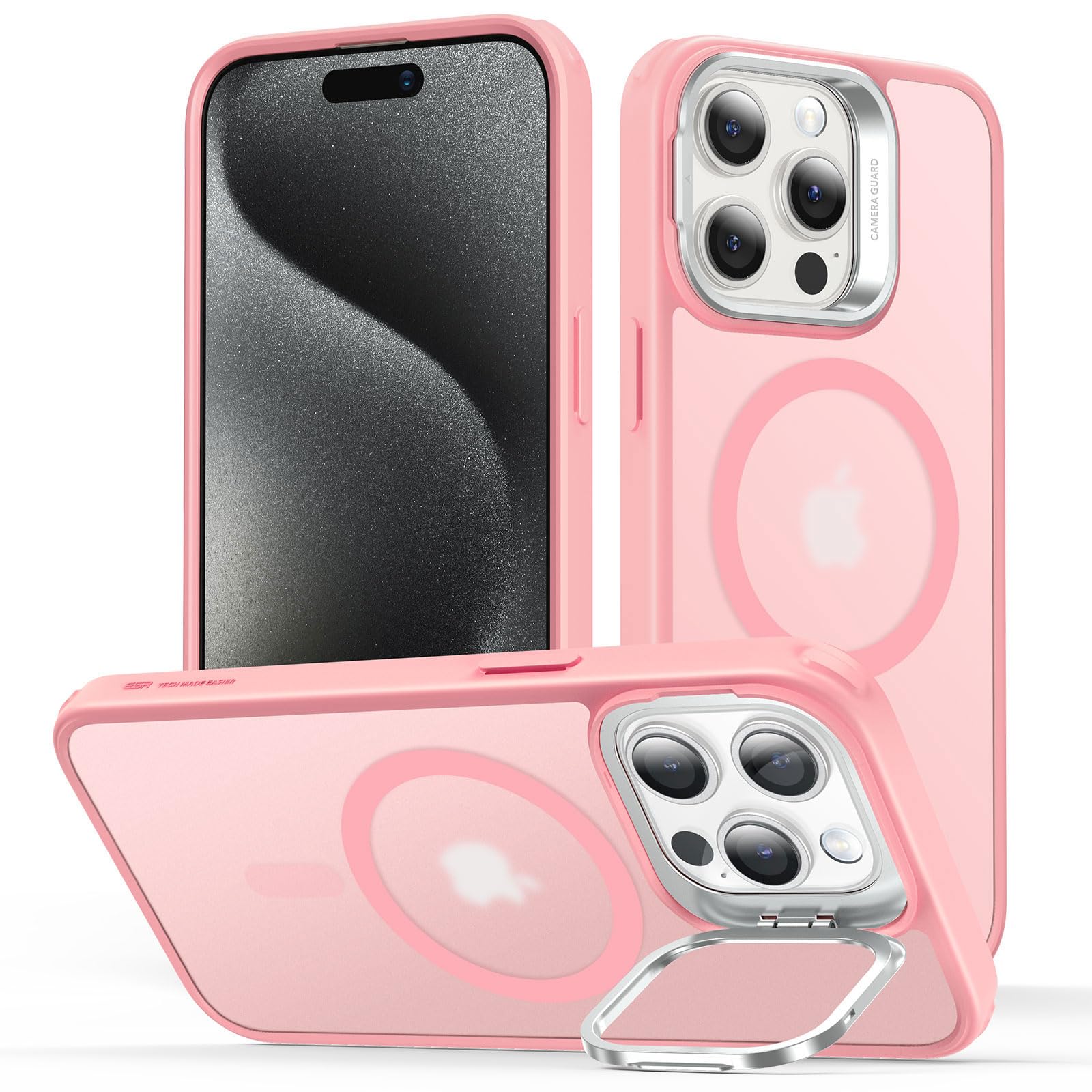 Capa De Telefone Esr Para Iphone 15 Pro Max Com Magsafe Frosted Pink