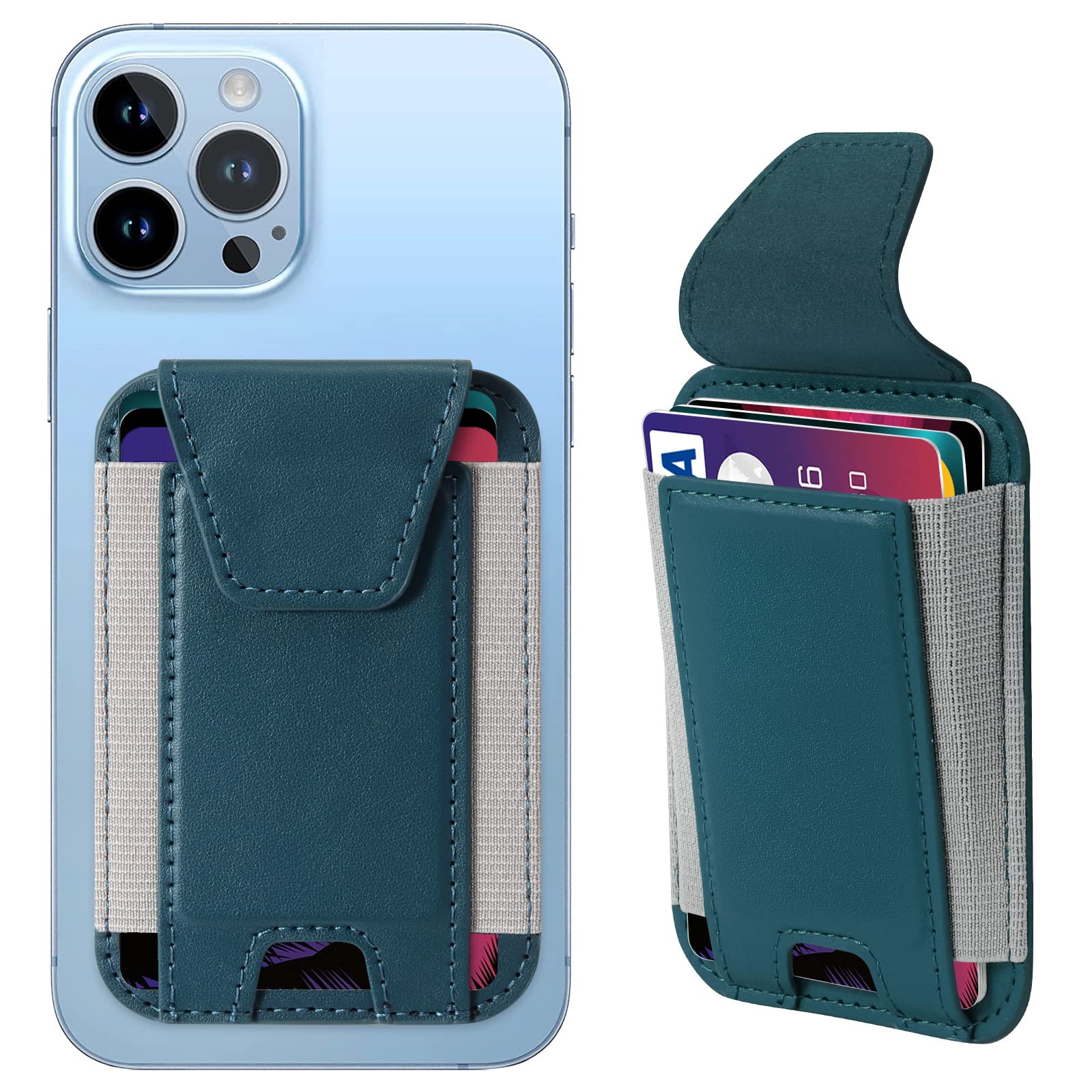 Carteira Magnética Miroddi Para Iphone Magsafe Azul