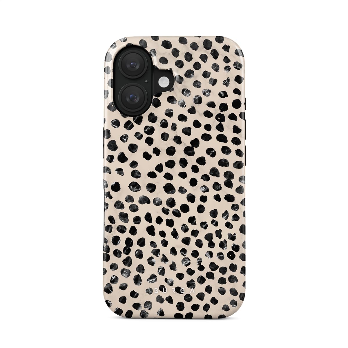 Capa De Telefone Burga Compatível Com Iphone 16 Plus Hybrid Black