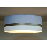 Luminária De Teto Plafon Faixa Dupla De Sobrepor Tom Luz Iluminação Azul/bronze/branco