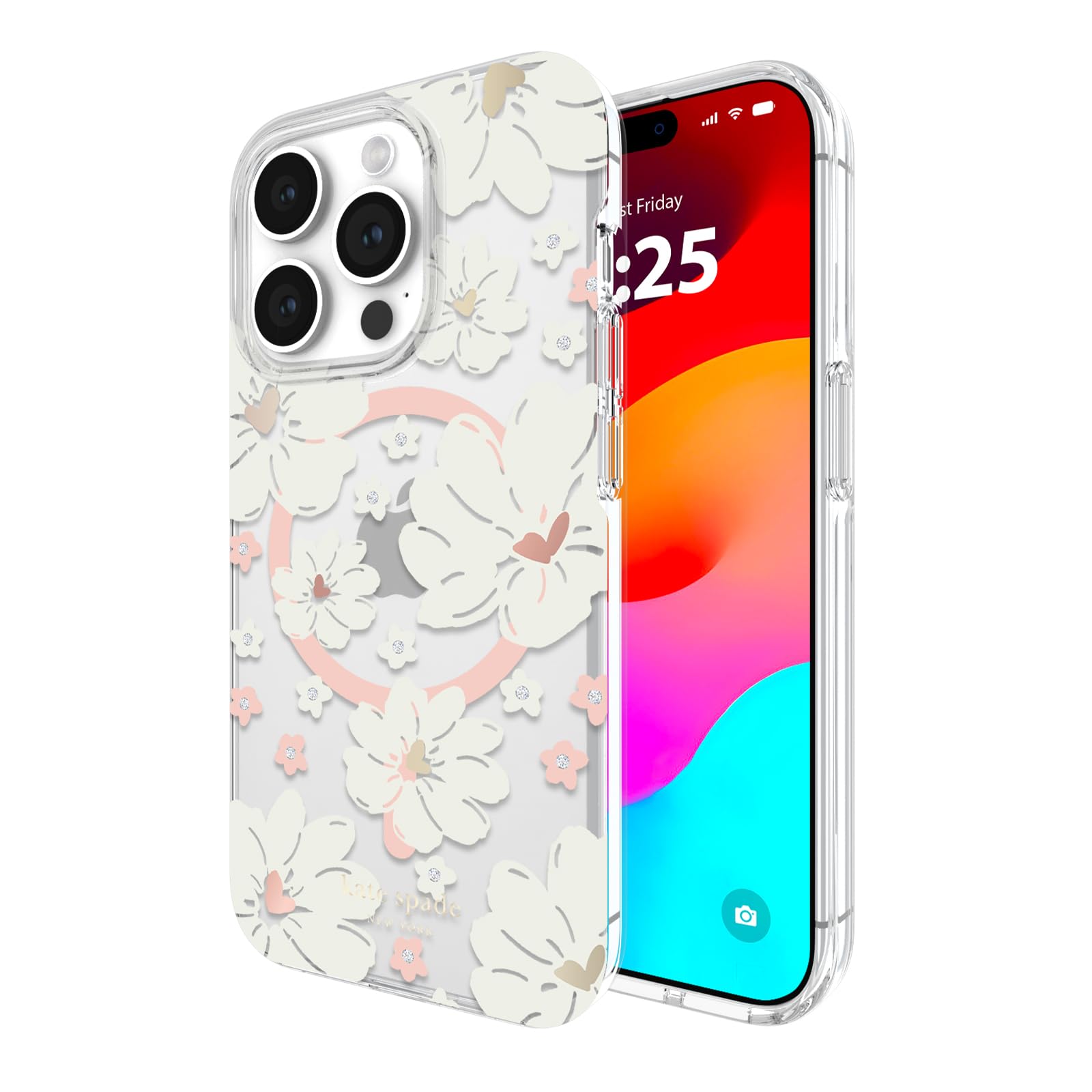 Capa De Telefone Kate Spade New York Classic Peony Iphone 15 Pro