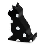 Suporte De Celular De Acrílico Kate Spade New York, Suporte De Telefone Inovador Para Mesa, Black Cat (picture Dot)