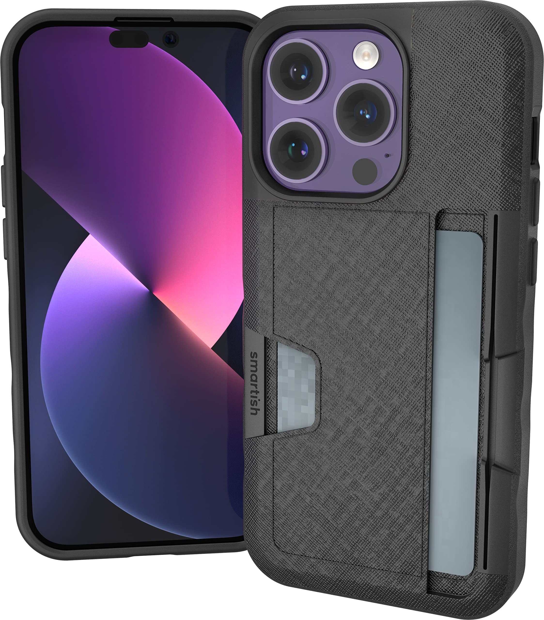 Capa Tipo Carteira Smartish Iphone 14 Pro Wallet Slayer Vol. 2 Preta