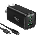 Carregador Usb C Selore 65w De Carregamento Rápido Para Macbook Pro/air