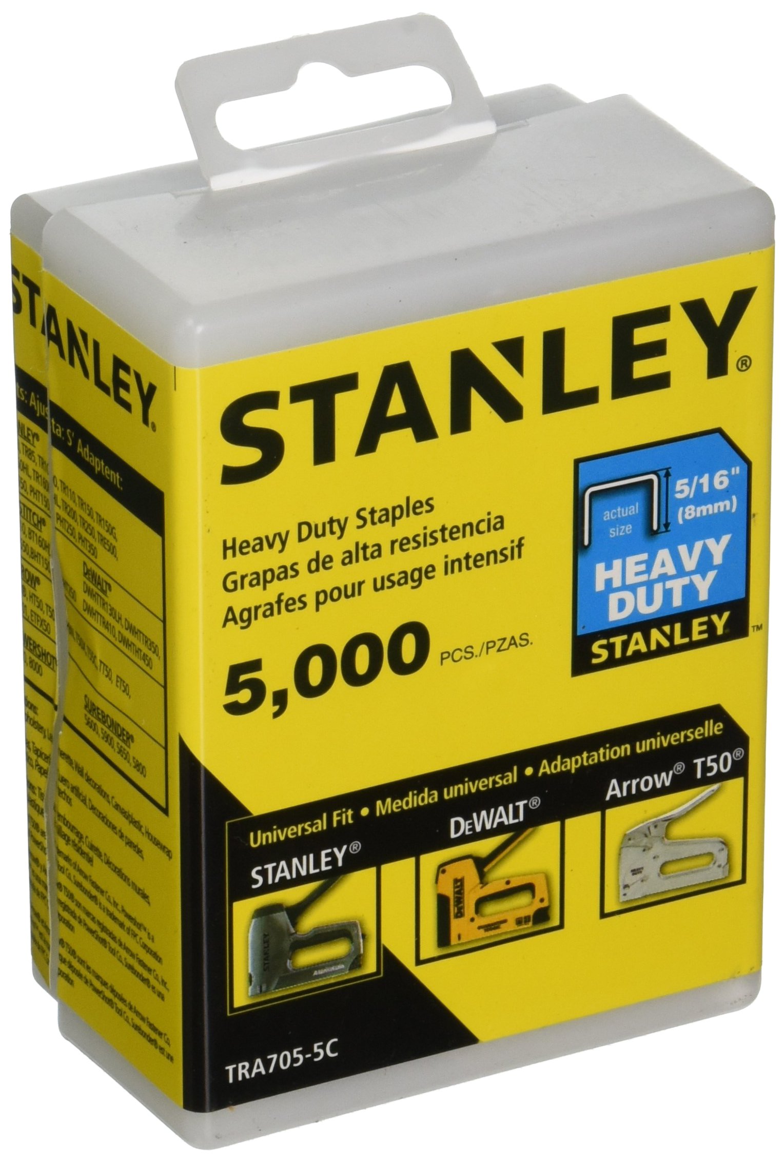 Staples Stanley Tra705-5c Heavy Duty 5/16 Polegadas, 5.000 Unidades