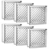 Kit 50 Tijolos Bloco De Vidro Transparente 19x19x8 Tradestar