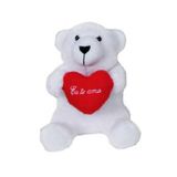 Pelucia Urso Naty Coracao Sentado 17cm Lovely