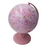Globo Terrestre Iluminado Luce Pink Zoo Tecnodidattica 16cm