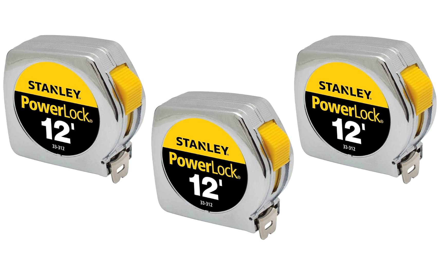 Fita Métrica Stanley Powerlock 3,6 M/12 Pés Com Poliéster Mylar