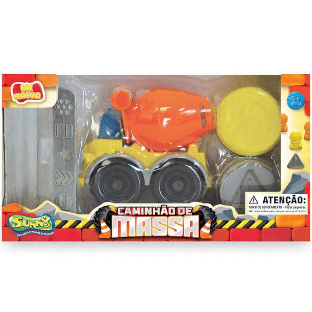 Ki Massa Veiculo Construcao Com 2 Massinhas Sunny