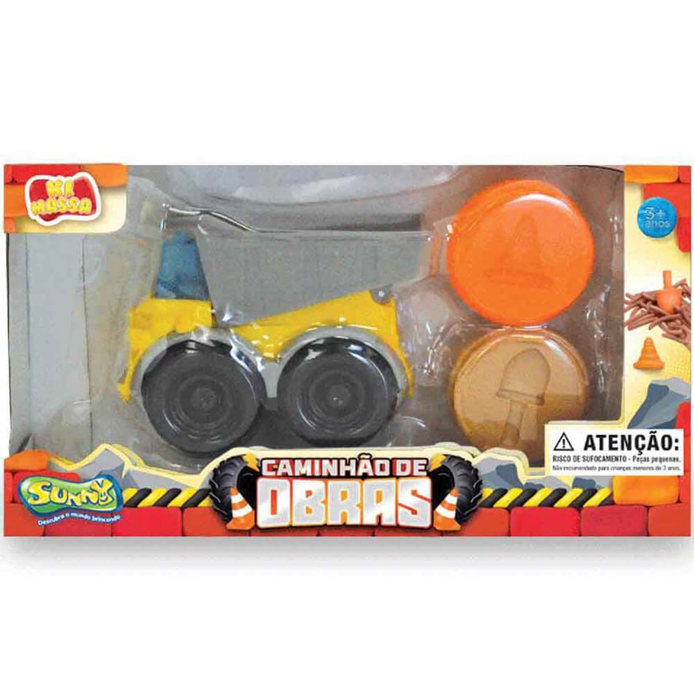 Ki Massa Veiculo Construcao Com 2 Massinhas Sunny