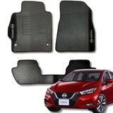 Tapete De Borracha Nissan Versa 2017 Até 2021 3 Peças