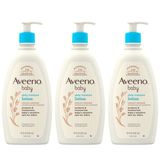 Loção Aveeno Baby Daily Moisture, Sem Fragrância, 532 Ml (x3)