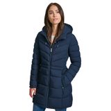 Jaqueta Feminina Tommy Hilfiger Com 3/4 Zíper, Leve, Azul Marinho