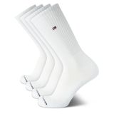 Meias Esportivas Tommy Hilfiger Cushion Crew Masculinas 7-12, Tamanho 7 A 12, Pacote Com 4