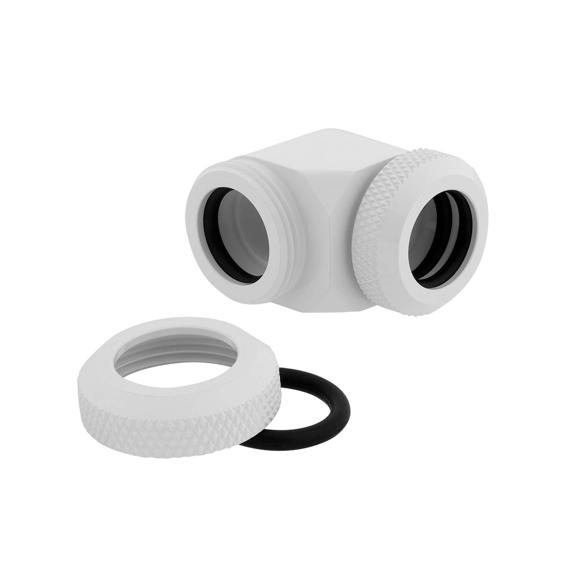 Conexões Corsair Hydro X Series Xf Hardline 90° 12mm Od White