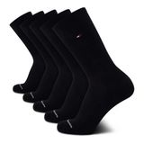 Meias Redondas Tommy Hilfiger Performance Stretch, Pacote Com 5 Unidades Masculinas