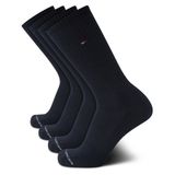 Meias Esportivas Tommy Hilfiger Cushion Crew Masculinas 7-12, Tamanho 7 A 12, Pacote Com 4