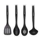 Jogo Utensílios De Cozinha 4 Peças Cozinha Preto Kitchenaid