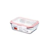 Pote De Vidro Hermético Com Tampa De Silicone Grande 1040ml Ideal Para Marmitas