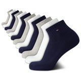Meias Tommy Hilfiger Quarter Para Homens, Pacote Com 12 Unidades, Tamanho 7-12, Azul Marinho