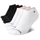 Meias Decotadas Tommy Hilfiger Performance, Pacote Com 6, Femininas, Brancas/pretas
