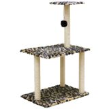 Arranhador Duplo Com Sisal Para Gatos 3 Andares - Pardo