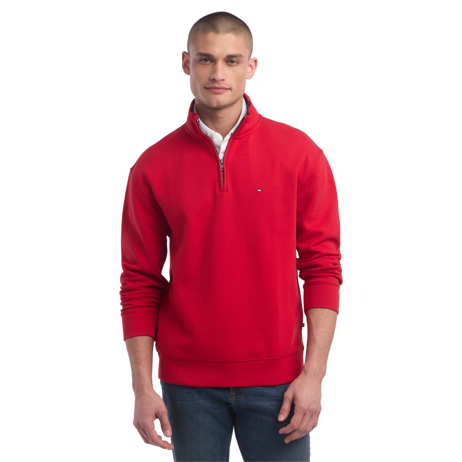 Moletom Tommy Hilfiger Masculino De Lã Grande E Alta 3gg Vermelho