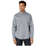 Camisa Masculina Tommy Hilfiger De Manga Comprida Com Botões, Ajuste Clássico