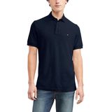 Camisa Polo Masculina Tommy Hilfiger, Ajuste Clássico, Algodão Marinho