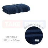 Toalha De Rosto Algodão Egípcio Penteado Buddemeyer 48x90cm Azul 1291