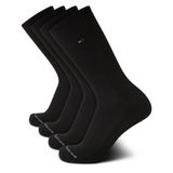 Meias Esportivas Tommy Hilfiger Cushion Crew Men 7-12 (pacote Com 4)