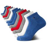Meias Tommy Hilfiger Quarter Para Homens, Pacote Com 12 Unidades, Tamanho 7-12