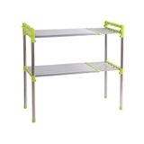 Prateleira Inox Organizador De Cozinha Banheiro Estante Ajustavel Multifuncional Microondas Sapateira Rack Portatil