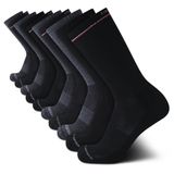Meias Esportivas Masculinas Tommy Hilfiger — Meias Redondas Acolchoadas (pacote Com 10), Tamanho 7 A 12, Pretas Variadas