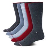 Meias Sociais Tommy Hilfiger, Pacote Com 5, Leves Para Homens
