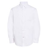 Camisa Tommy Hilfiger Vestido Masculino Oxford De Manga Comprida Branco 18