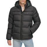 Jaqueta Masculina Tommy Hilfiger Com Capuz New Matte Black
